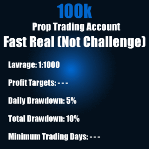 $100K Prop Trading Account - Fast Real Account (No Challenge)