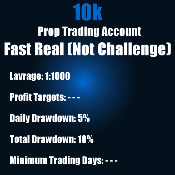 $10K Prop Trading Account - Fast Real Account (No Challenge)
